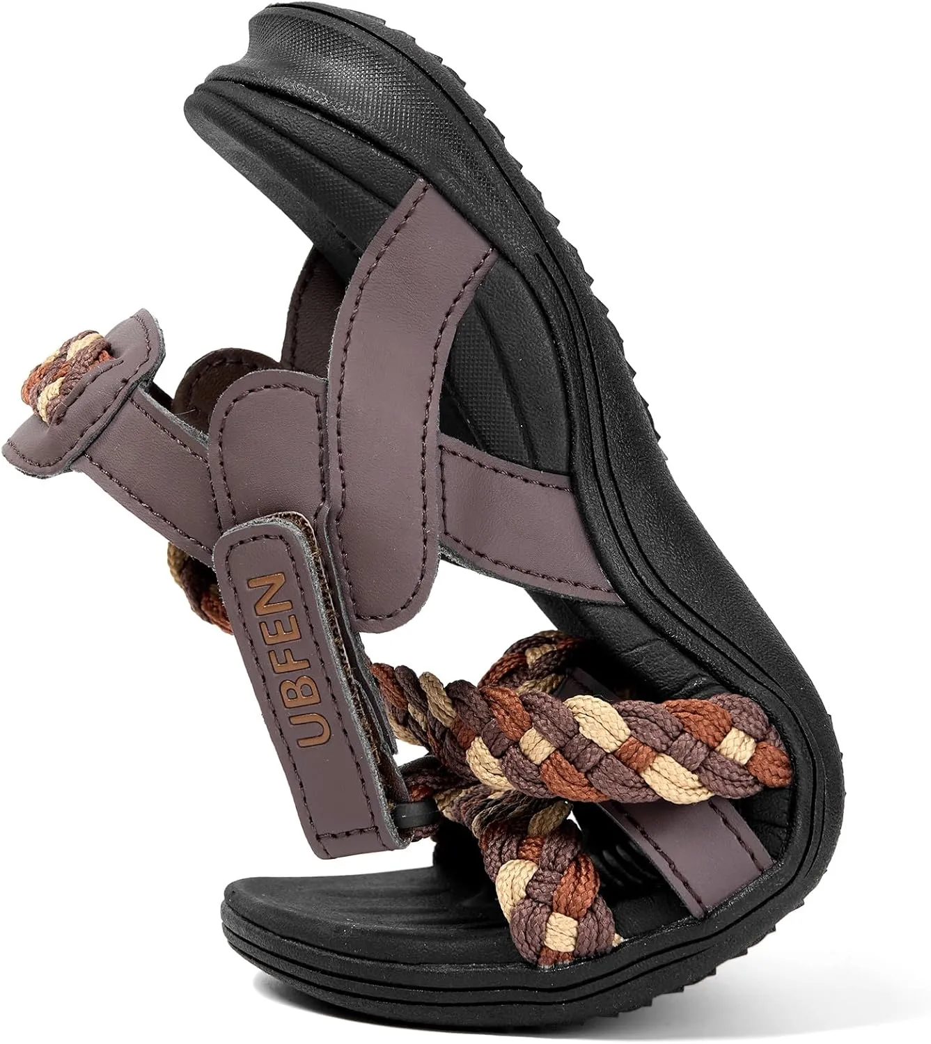 UBFEN Womens Hiking Sandal Sport Sandal Outdoor Comfortable with Adjustable Straps