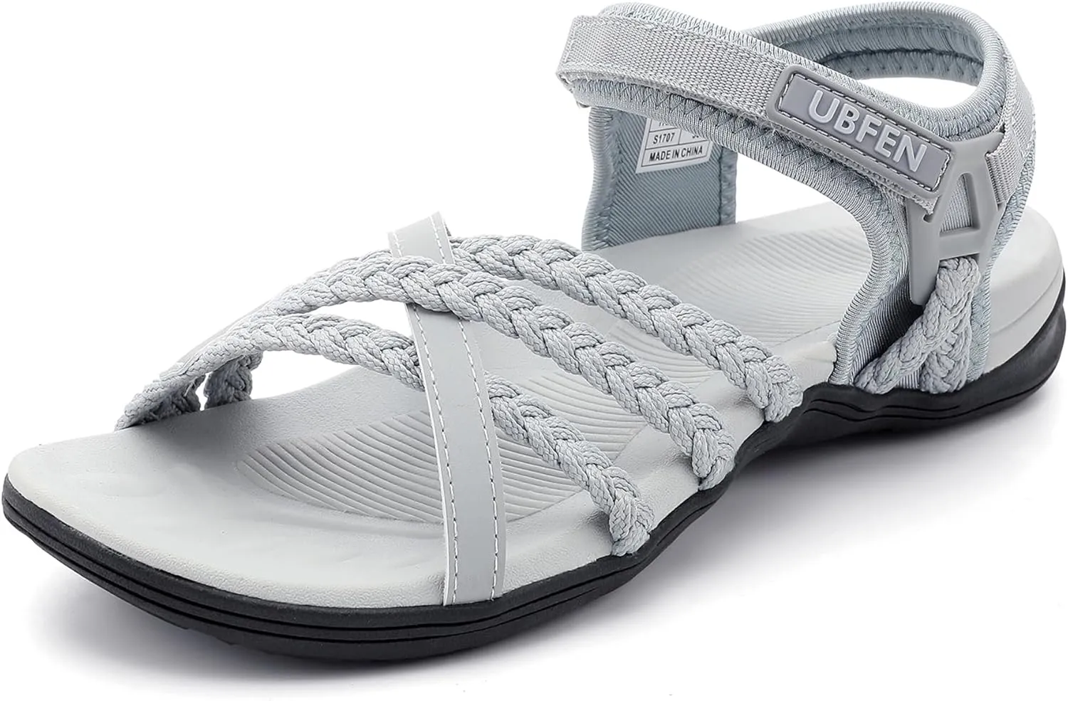 UBFEN Womens Hiking Sandals Sport Walking Adjustable Hook Ankle Straps Comfortable Outdoor Beach Athletic Shoes