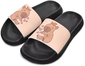 Unisex Slides for Girls Boys Comfortable Slippers Slides Non-slip Shower Shoes House Fashion Thick for Indoor & Outdoor Gifts