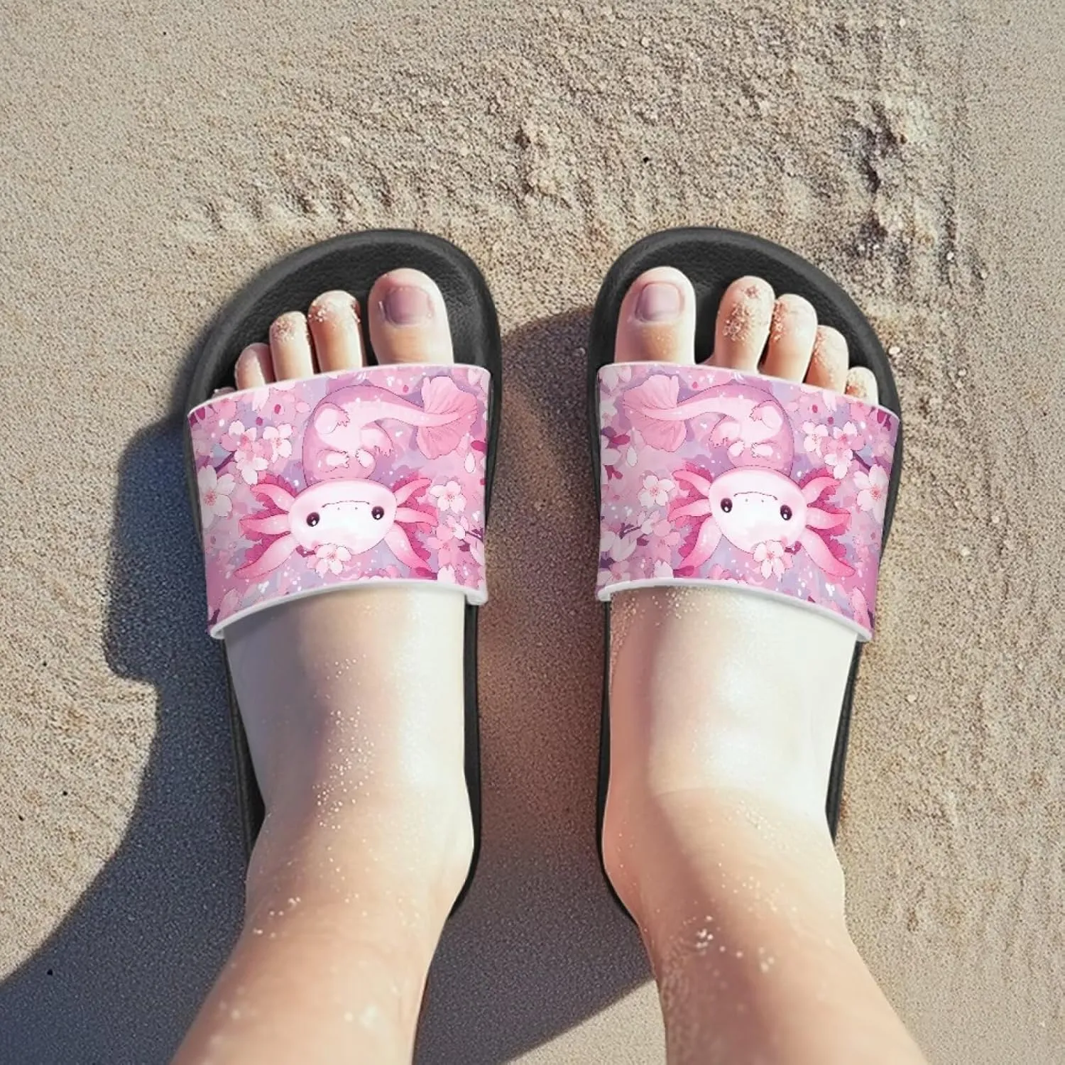 Unisex Slides for Girls Boys Comfortable Slippers Slides Non-slip Shower Shoes House Fashion Thick for Indoor & Outdoor Gifts