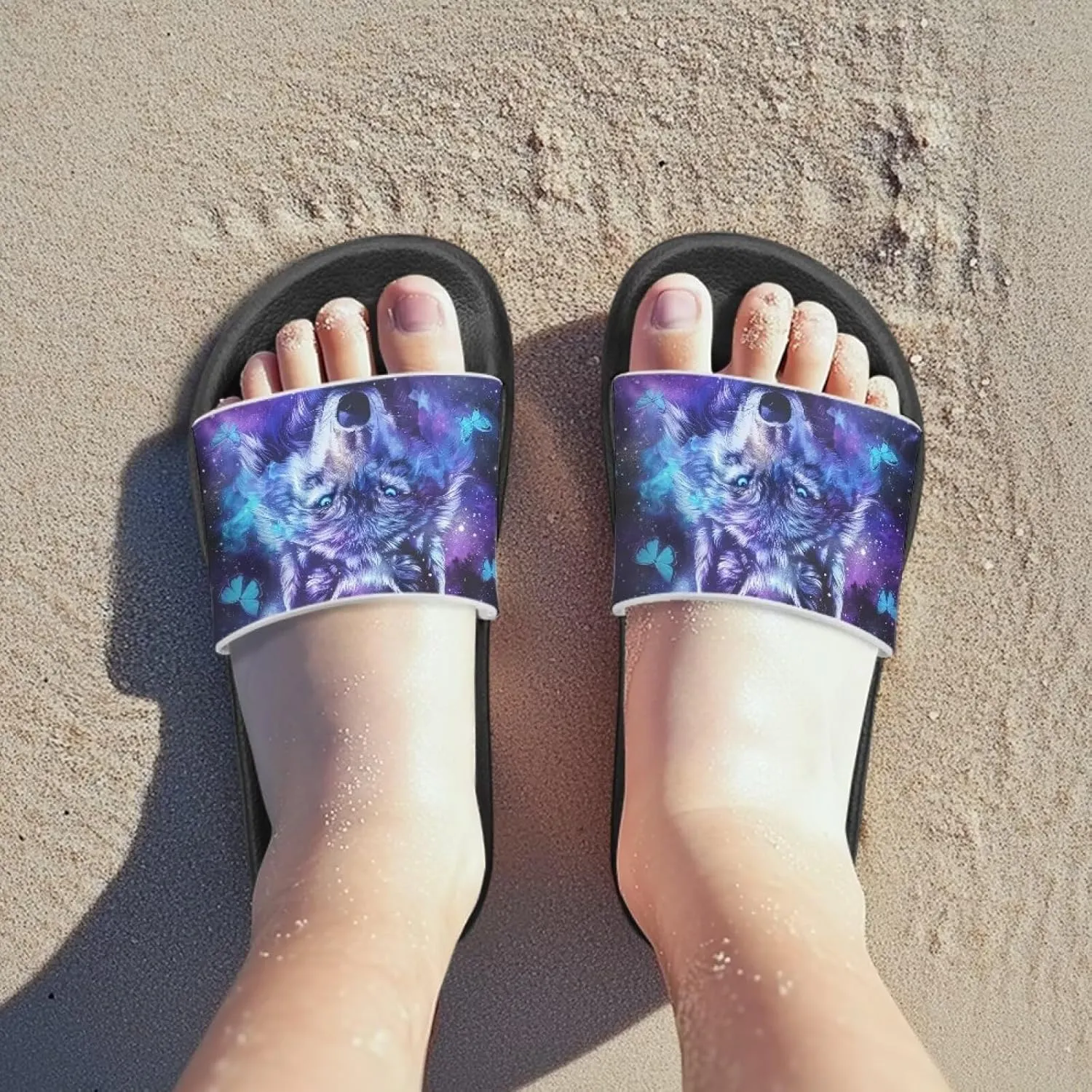 Unisex Slides for Girls Boys Comfortable Slippers Slides Non-slip Shower Shoes House Fashion Thick for Indoor & Outdoor Gifts