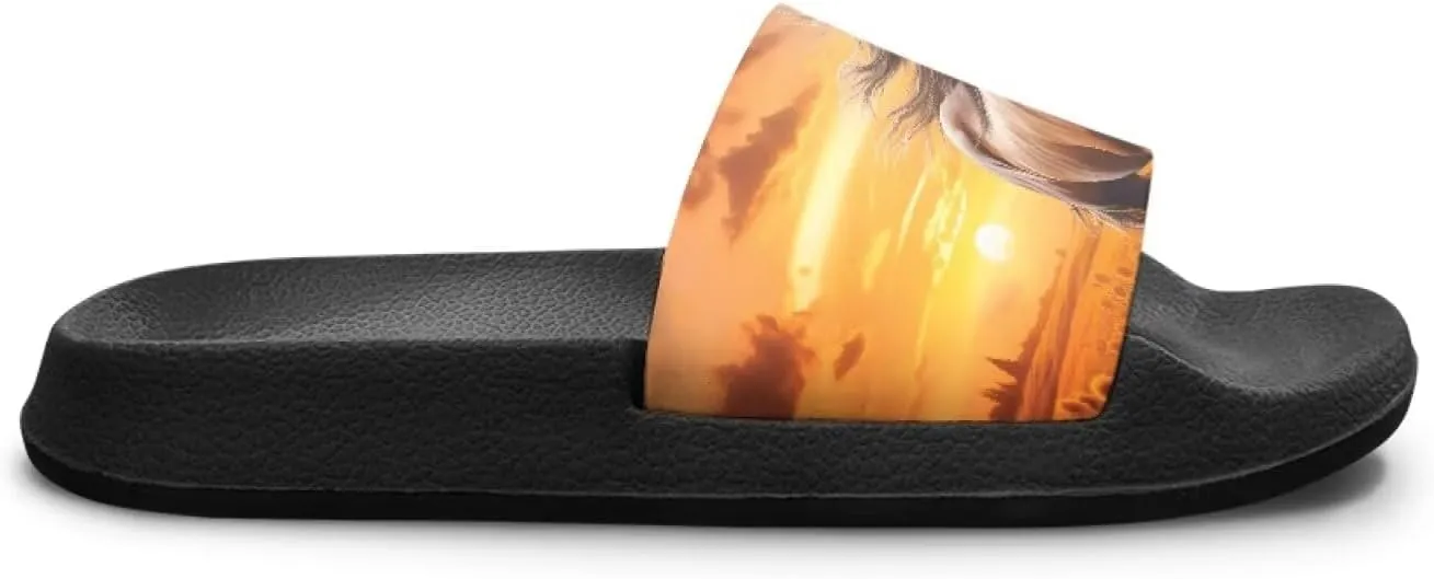 Unisex Slides for Girls Boys Comfortable Slippers Slides Non-slip Shower Shoes House Fashion Thick for Indoor & Outdoor Gifts