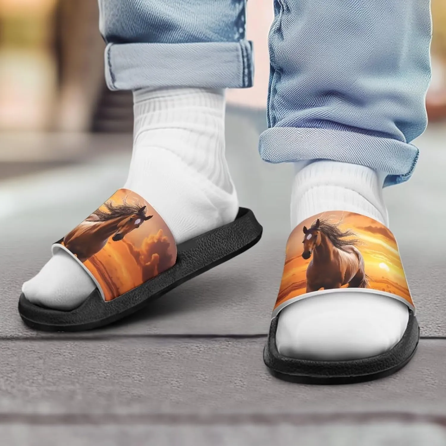 Unisex Slides for Girls Boys Comfortable Slippers Slides Non-slip Shower Shoes House Fashion Thick for Indoor & Outdoor Gifts
