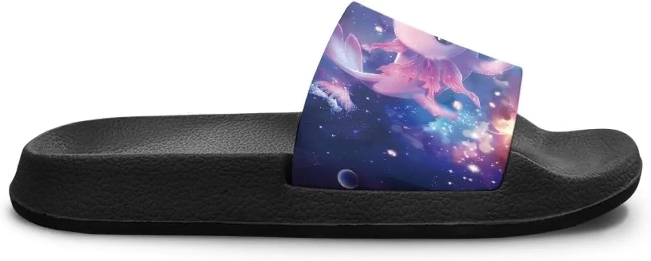 Unisex Slides for Girls Boys Comfortable Slippers Slides Non-slip Shower Shoes House Fashion Thick for Indoor & Outdoor Gifts