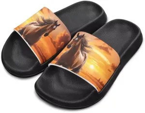 Unisex Slides for Girls Boys Comfortable Slippers Slides Non-slip Shower Shoes House Fashion Thick for Indoor & Outdoor Gifts