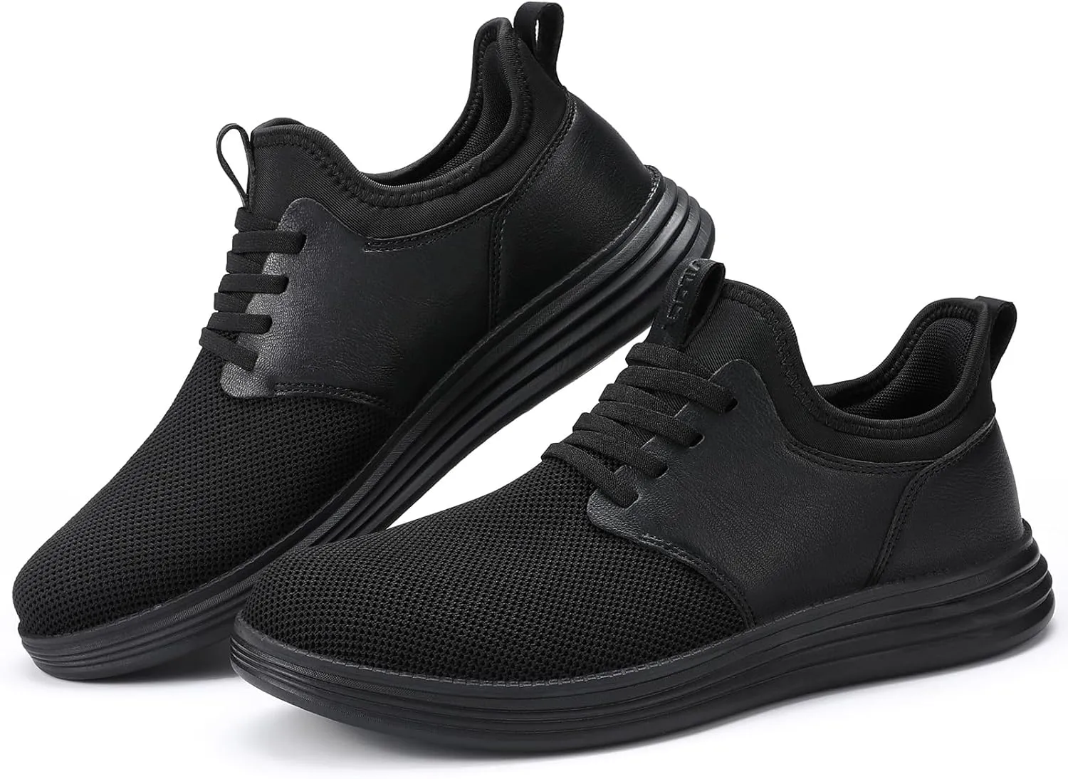 VILOCY Mens Slip On Casual Dress Shoes Hands Free Fashion Sneakers Mesh Tennis Walking Work Shoes Comfortable Breathable Lightweight Non Slip