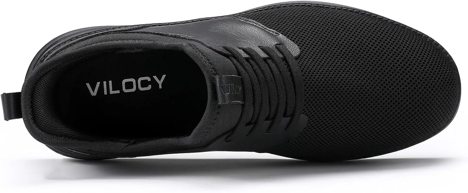 VILOCY Mens Slip On Casual Dress Shoes Hands Free Fashion Sneakers Mesh Tennis Walking Work Shoes Comfortable Breathable Lightweight Non Slip
