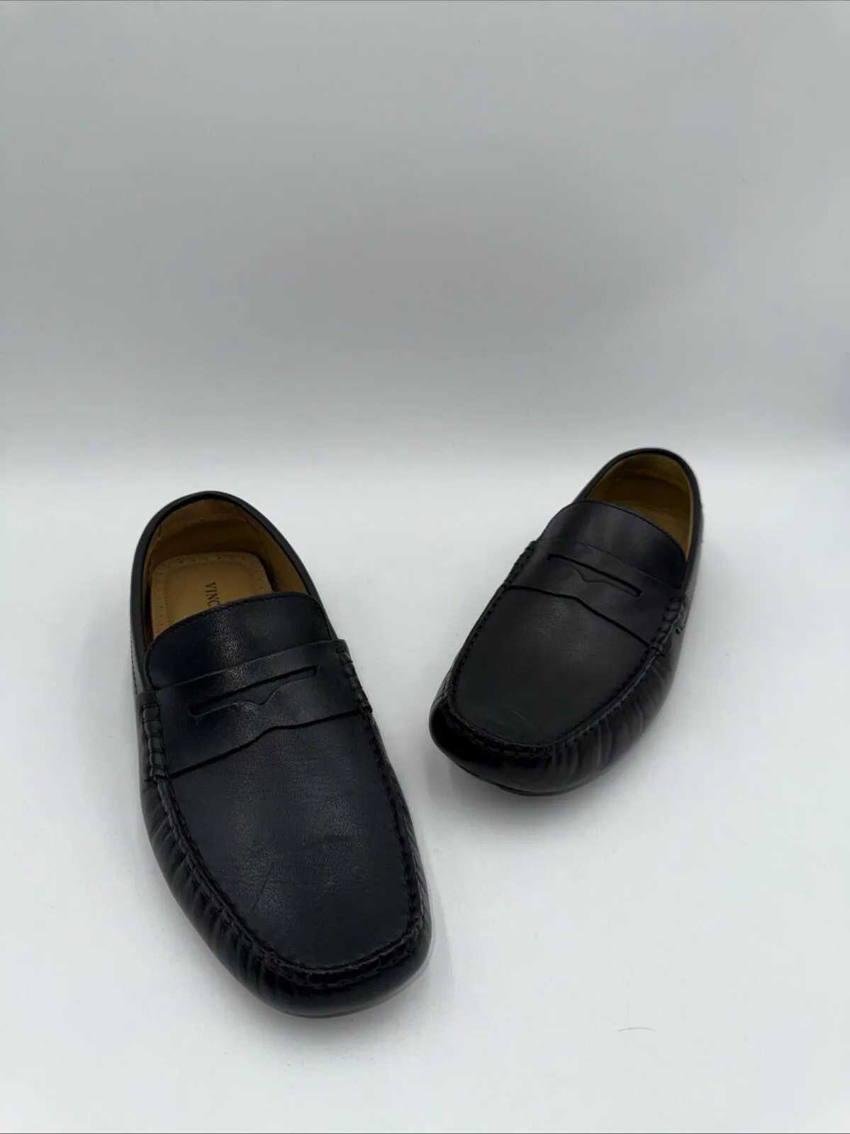 Vince Camuto Men’s Esmail Driving Black Loafer Storm Size 9.5 M - Very Good