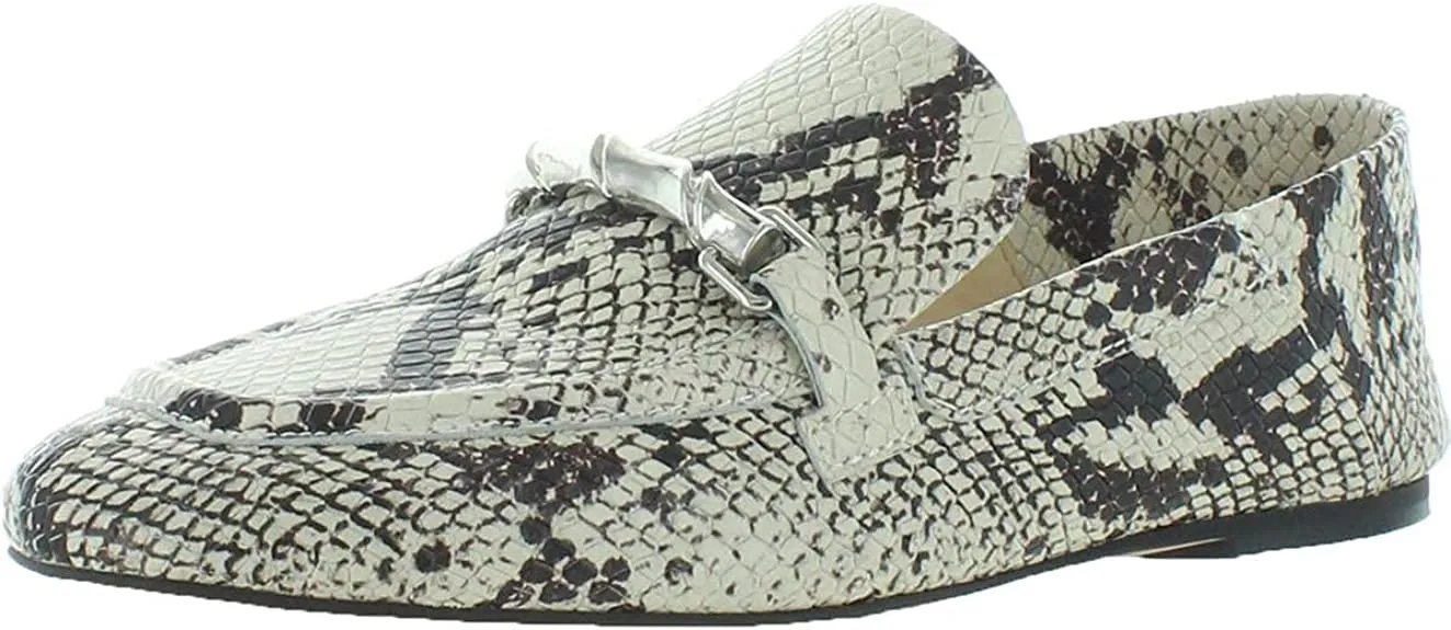 Vince Camuto Womens Perenna Leather Slip On Loafers White 7.5 Medium (B,M)