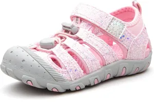 Weestep Toddler Little Kid Boys and Girls Close Toe Hook Loop Sandal