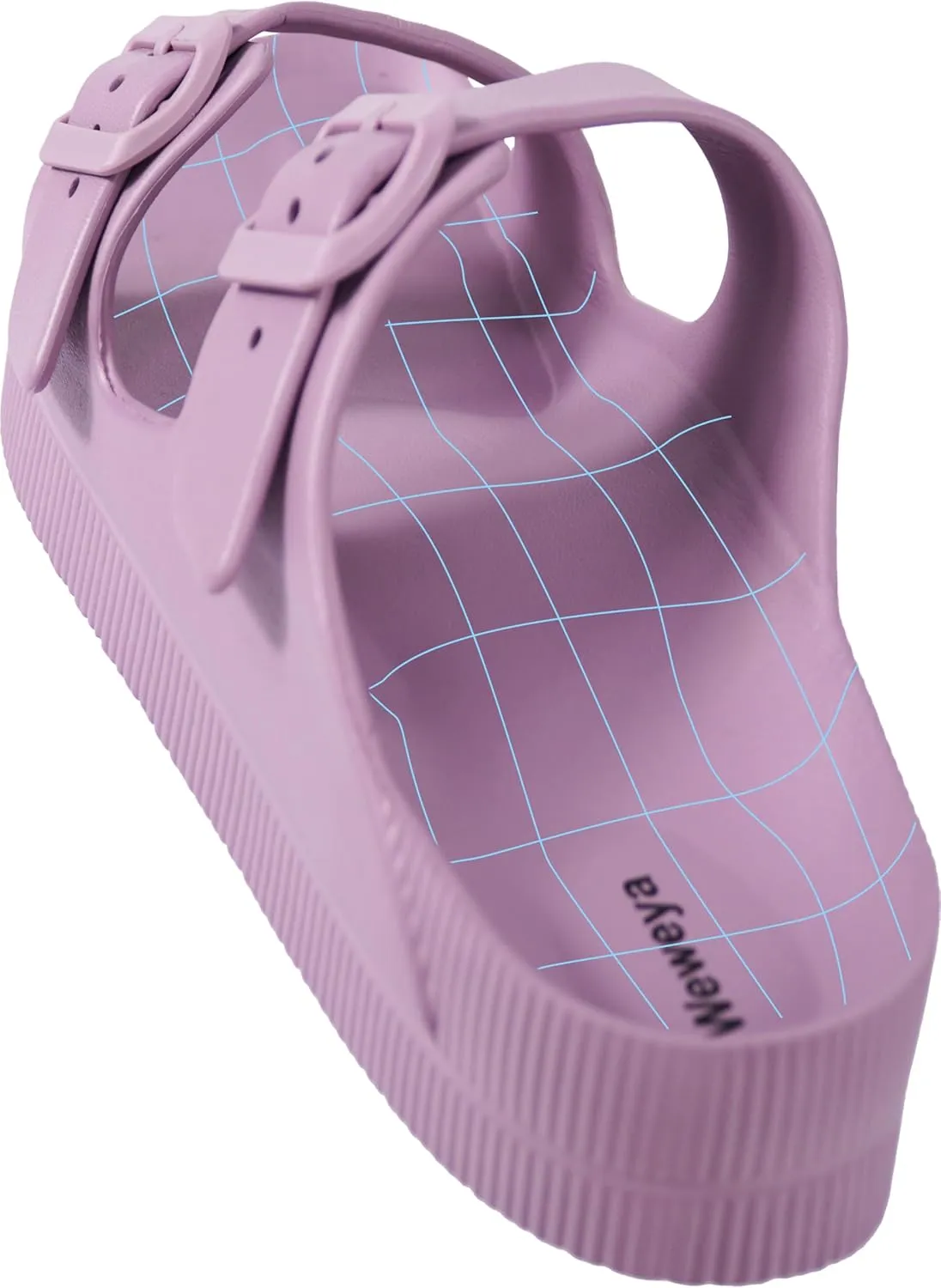 Weweya Arch Support Womens Sandals - Platform Recovery Sandals for Women - Adjustable Buckle Sandals