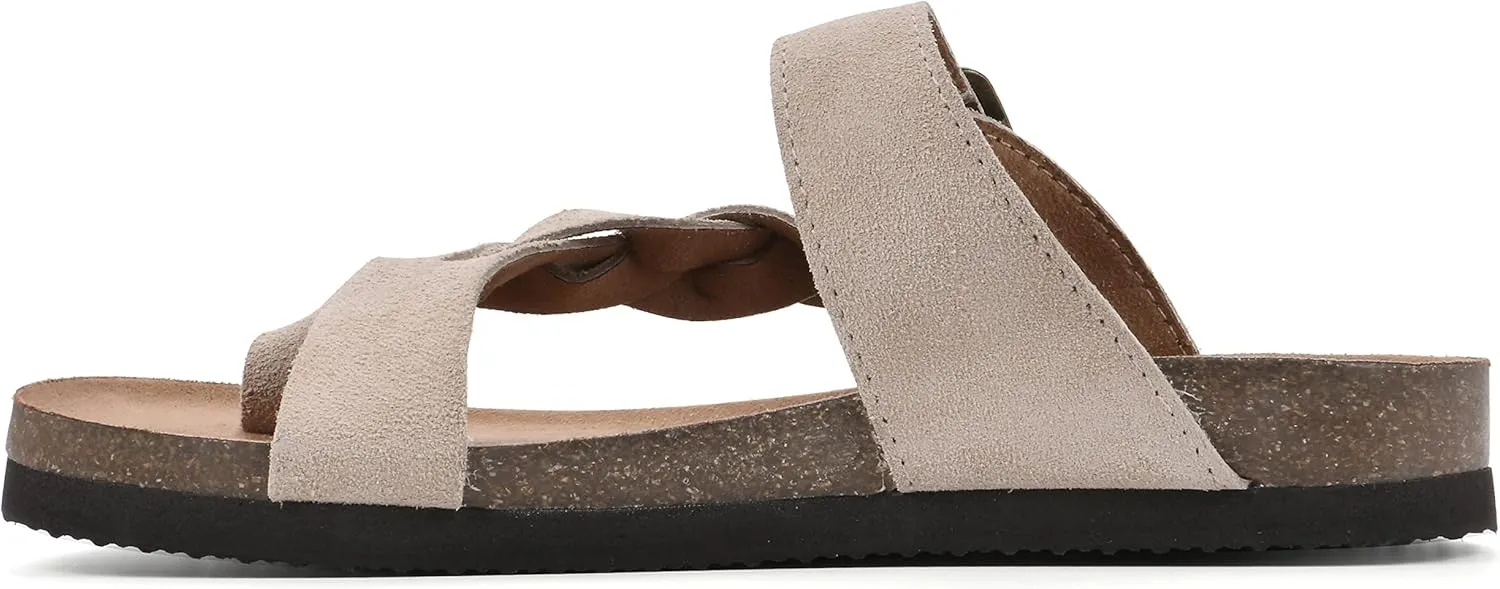 WHITE MOUNTAIN Women's Crawford Signature Comfort Molded Footbed Braided Sandal