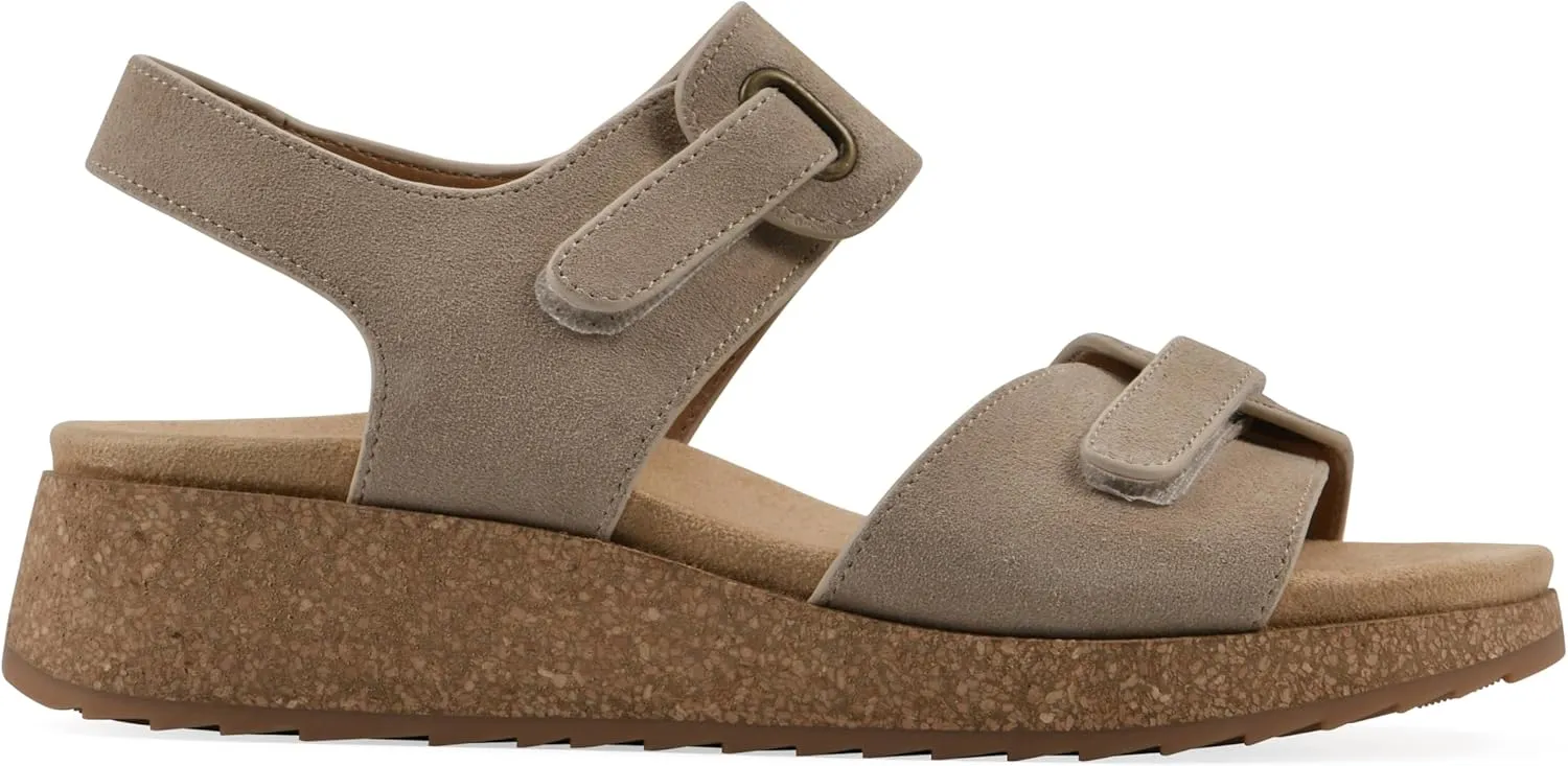 WHITE MOUNTAIN Women's Gelato Mini-Wedge Sandal