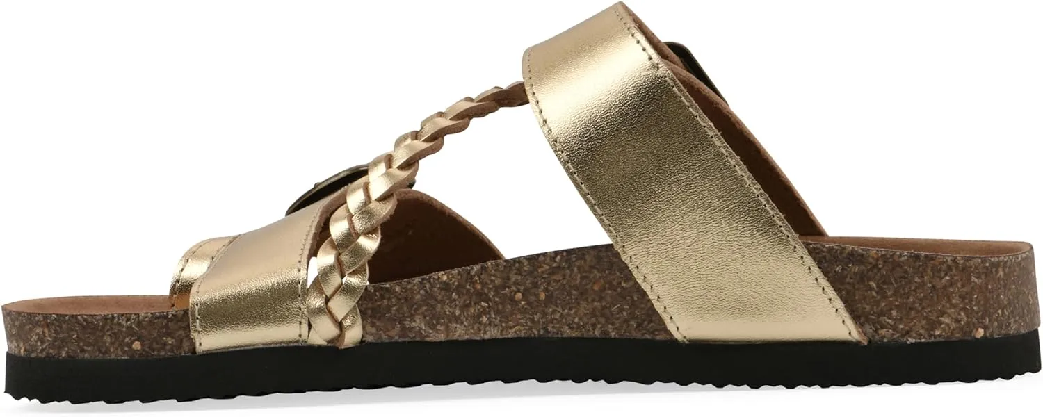 WHITE MOUNTAIN Women's Hammy Braided Signature Comfort-Molded Footbed Sandal