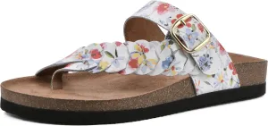 WHITE MOUNTAIN Women's Happier Footbed Sandal