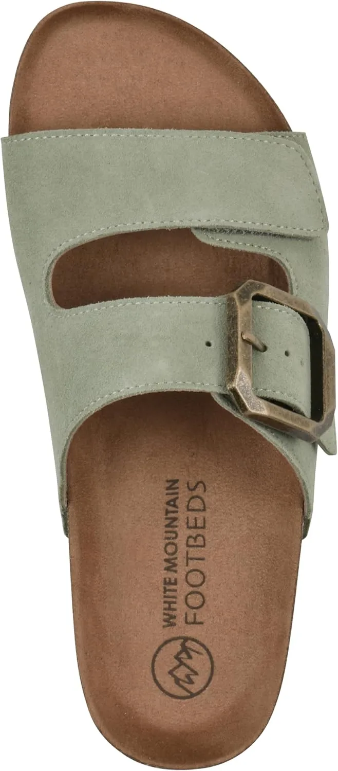 WHITE MOUNTAIN Women's Hayloft Signature Comfort-Molded Footbed Sandal