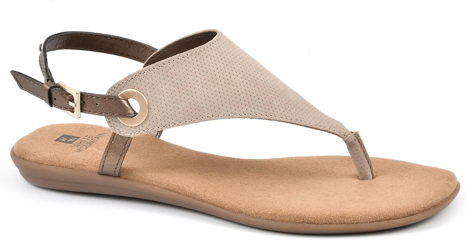 WHITE MOUNTAIN Women's London Flat Sandal