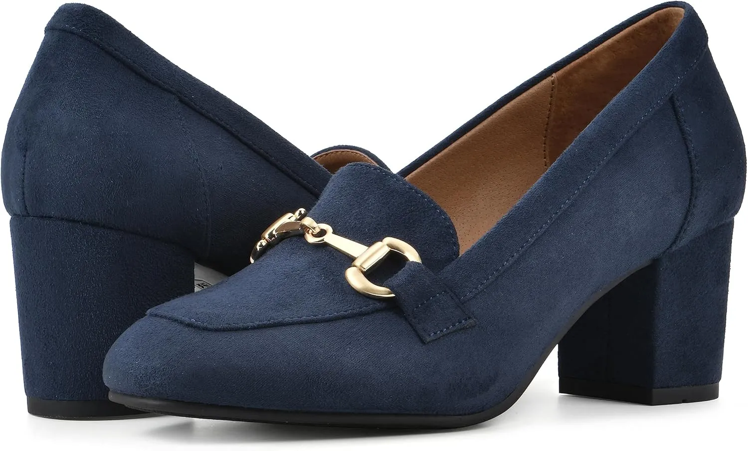 WHITE MOUNTAIN Women's Shoes Freehold Block Heel Loafer