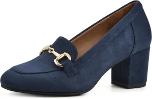 WHITE MOUNTAIN Women's Shoes Freehold Block Heel Loafer