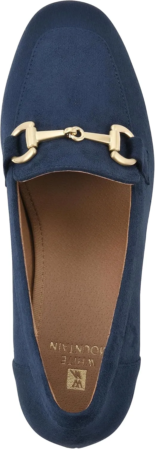 WHITE MOUNTAIN Women's Shoes Freehold Block Heel Loafer