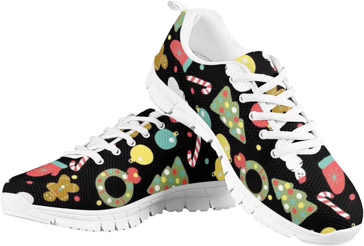 Women Floral/Leopard Print Running Sneaker Lightweight Walking Jogging Sports Shoes
