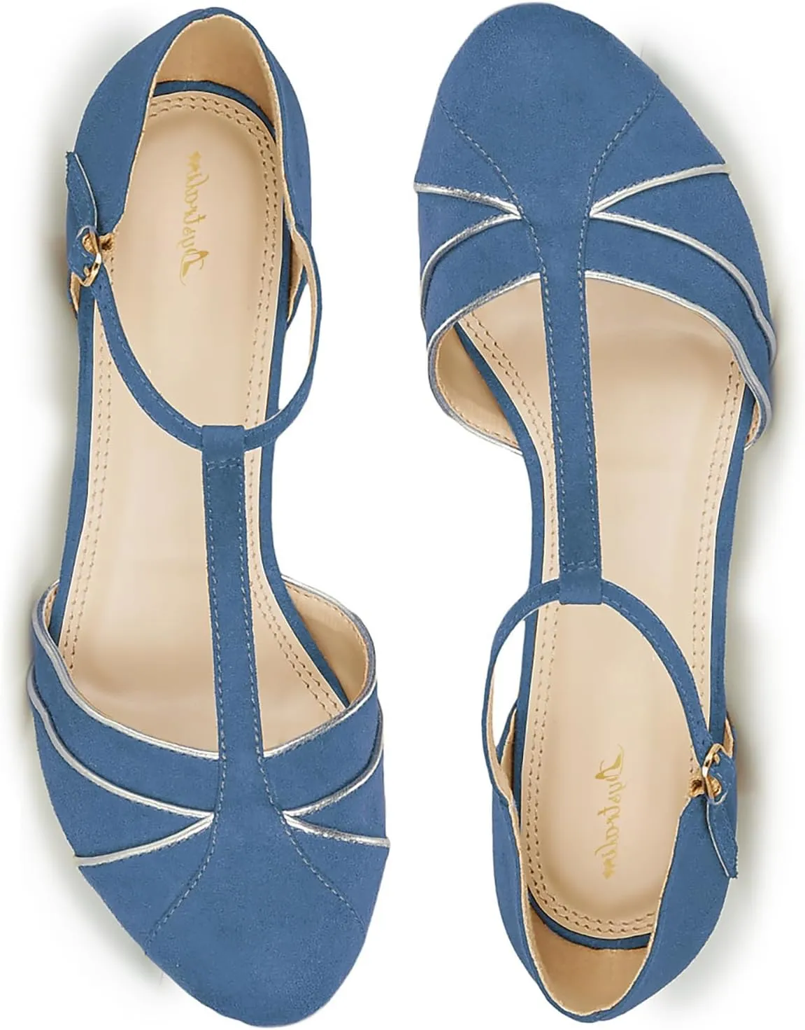 Women Kitten Heel Mary Janes Round Toe Ankle T-Strap Mary Jane Pumps Suede 3 inch Kitten Heel Pump Shoes Cut Out Ankle Strap Buckle Mary Jane Heels Retro Elegant Wedding 4-11 M US