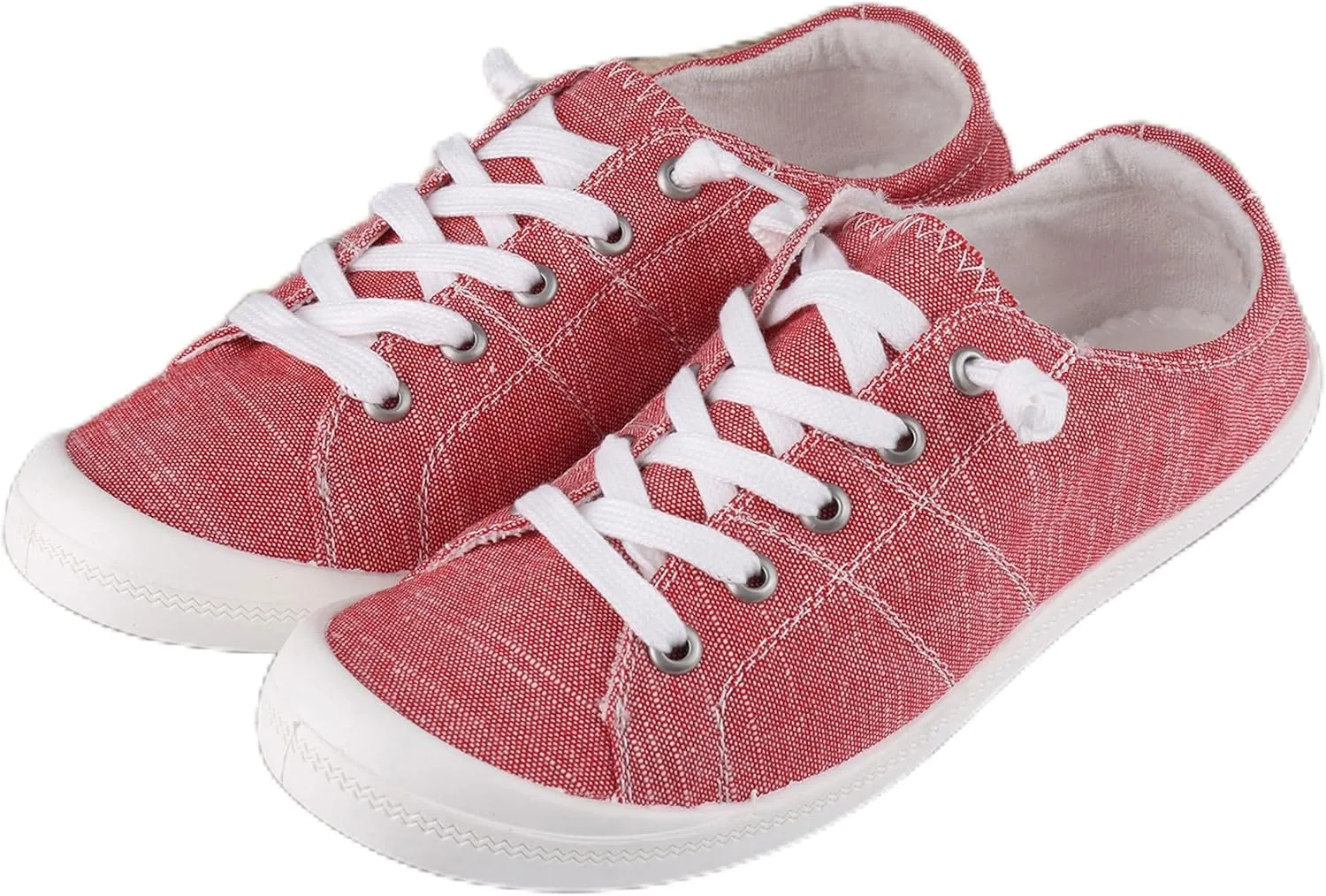 Women's Canvas Sneakers Comfortable, Lightweight, Distressed, Mixed Print, Casual Shoes for Teens