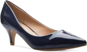 Women's Classic D'Orsay Closed Toe Kitten Heel Pump - Casual, Comfort