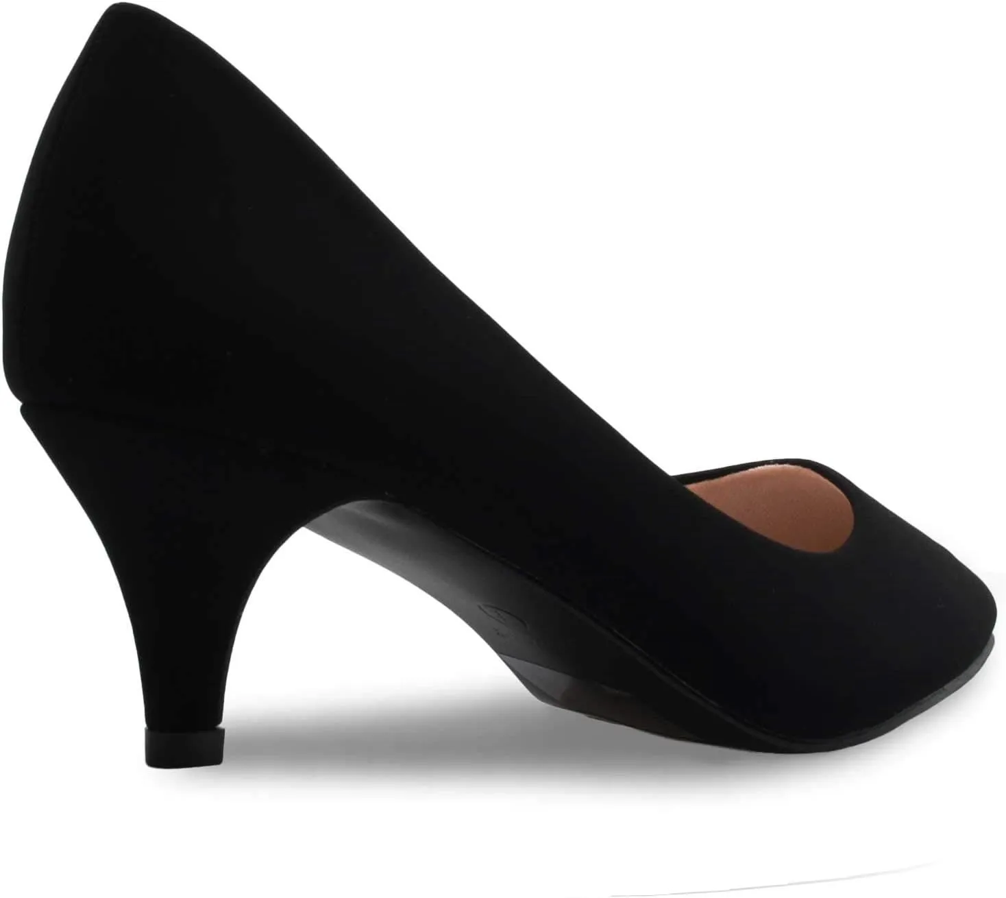 Women's Classic D'Orsay Closed Toe Kitten Heel Pump - Casual, Comfort