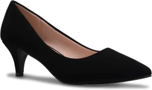 Women's Classic D'Orsay Closed Toe Kitten Heel Pump - Casual, Comfort