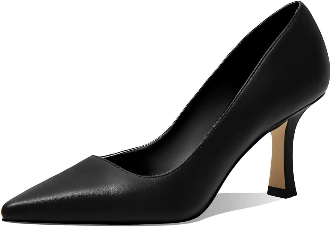 Women's Closed Toe High Heels Dress Pointed Toe Wedding Pump Shoes Prom Bridal Work Office Pumps for Women