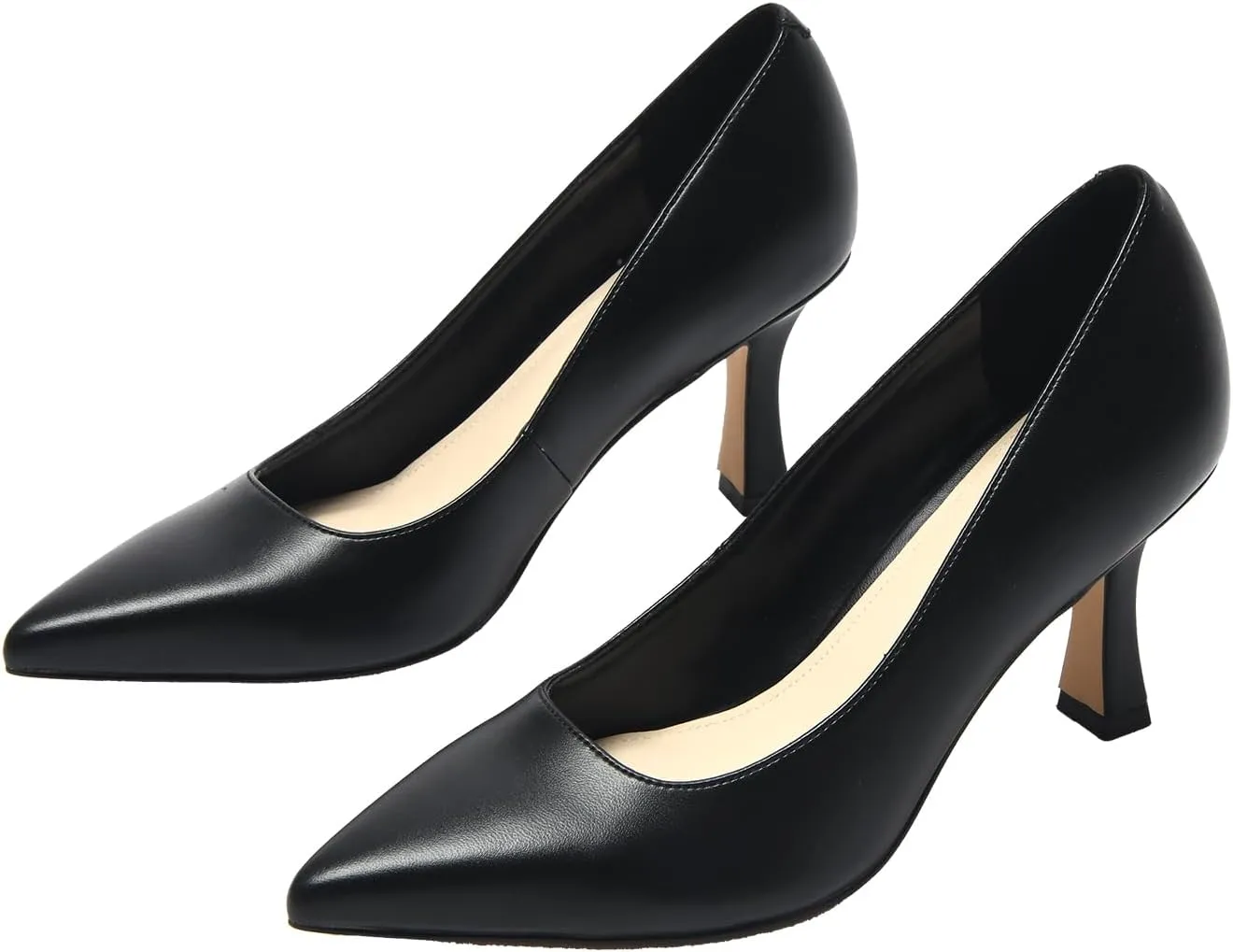 Women's Closed Toe High Heels Dress Pointed Toe Wedding Pump Shoes Prom Bridal Work Office Pumps for Women