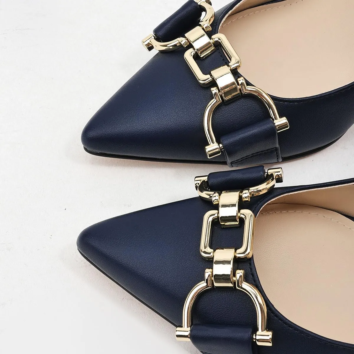 Women's Closed Toe Pointed Pumps Mid High Kitten Heels for Women Dress Shoes Womens Wedding Dressy Shoes