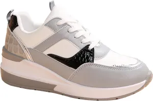 Womens Comfortable Slip On Sneakers Casual Walking Shoes Lightweight Canvas Flats Elastic Non Slip Loafers