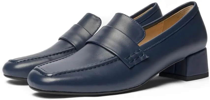 Women's Dress Leather Heels Loafer