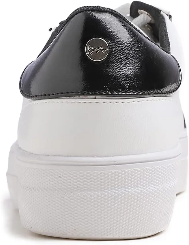Women's Fashion Bling Deco Party Lightweight Vegan Leather Sneaker