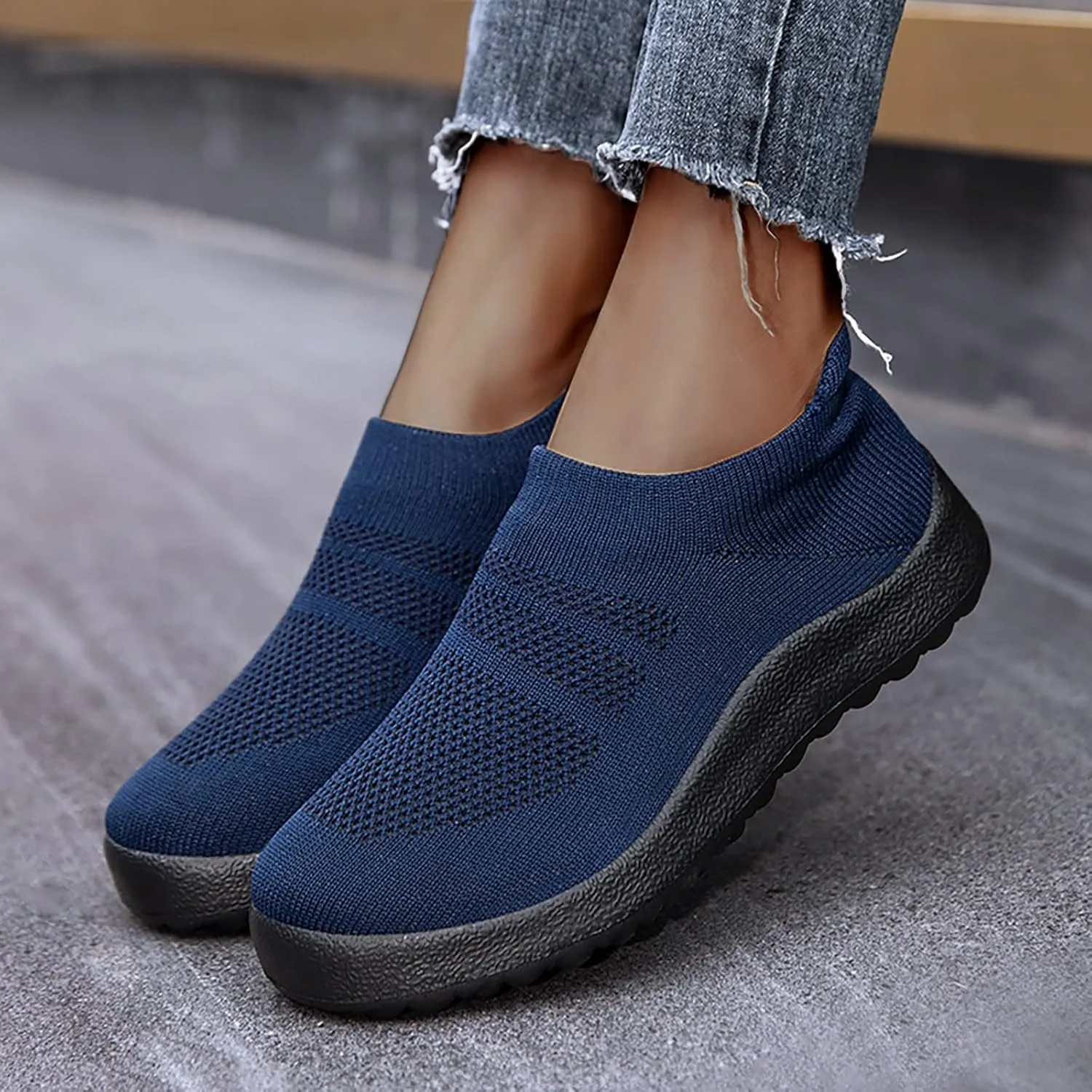 Women's Fashion Sneaker Non Slip Breathable Lightweight Comfortable Lace Up Black Running Shoes Loafers with Arch Support for Women White Leather Sneakers