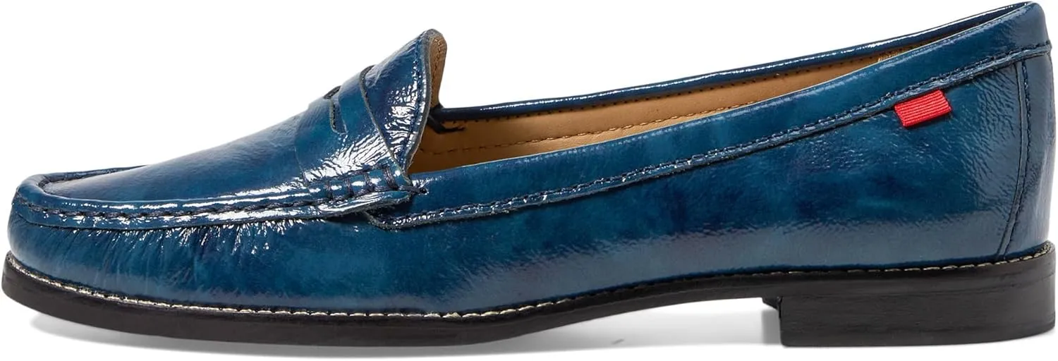 Womens Genuine Leather Comfort Slip on Penny Loafers