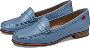 Womens Genuine Leather Comfort Slip on Penny Loafers