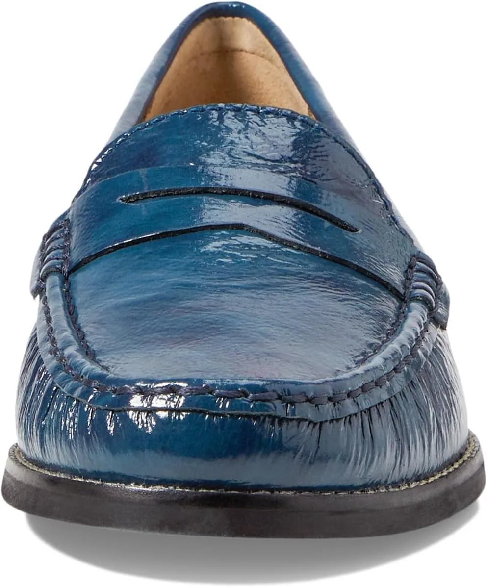 Womens Genuine Leather Comfort Slip on Penny Loafers