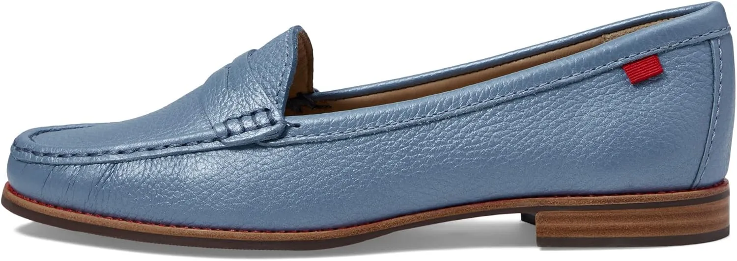 Womens Genuine Leather Comfort Slip on Penny Loafers