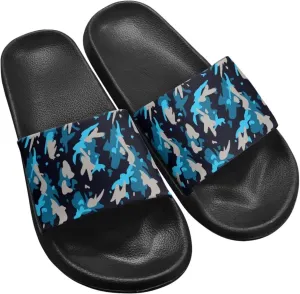 Womens Indoor Bathroom Quick-dry Shower Slides Non-Slip Outdoor Fashion Painted Summer Beach Sandal SizeUS 5-12.5
