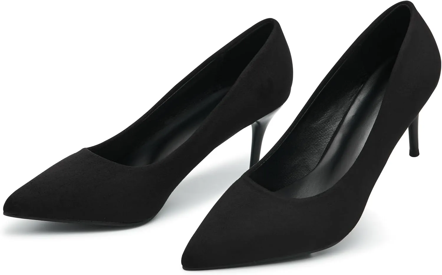 Womens Low Heel Pointed Toe Pump Shoes