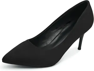 Womens Low Heel Pointed Toe Pump Shoes