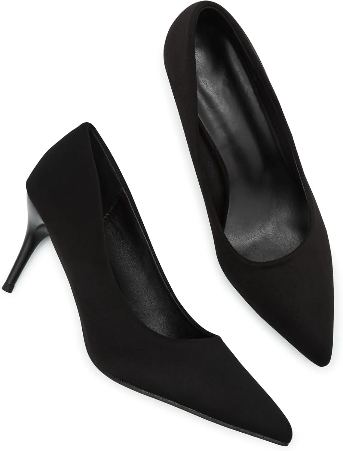 Womens Low Heel Pointed Toe Pump Shoes