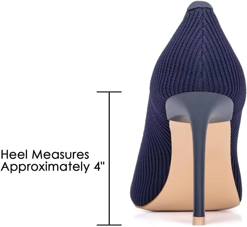 Women's Pumps Pointed Toe Kitten Heel Slip On Dressy Casual Shoes