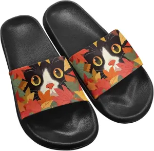 Womens Slide Sandal Lightweight Quick-dry Bathroom Shower Slippers Non Slip Open-toe EVA Slide Shoes Slippers for Bedroom House SizeUS 5-12.5