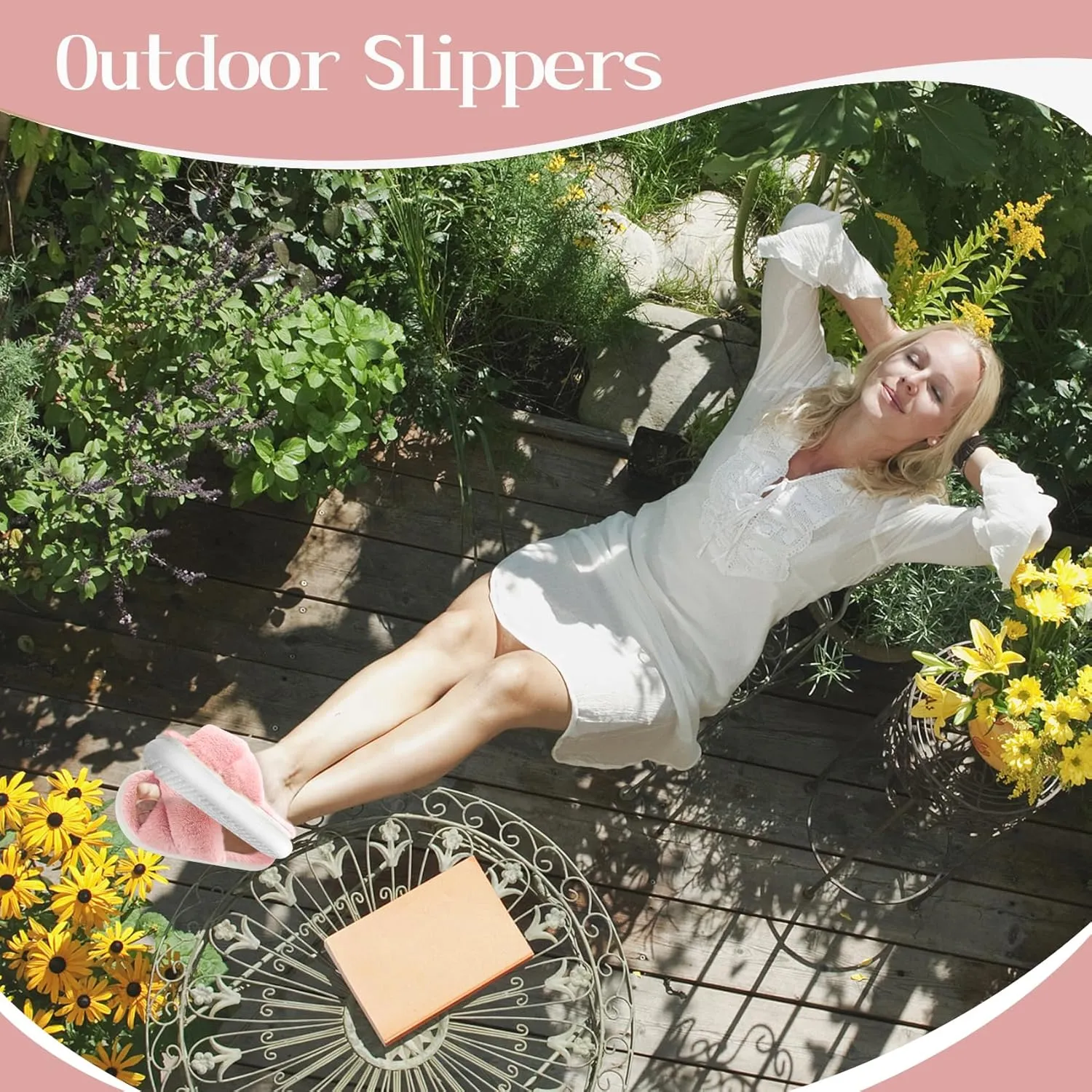 Womens Slippers Fuzzy Slippers House Slippers for Woman Slippers for Women Indoor Fluffy Platform Slippers