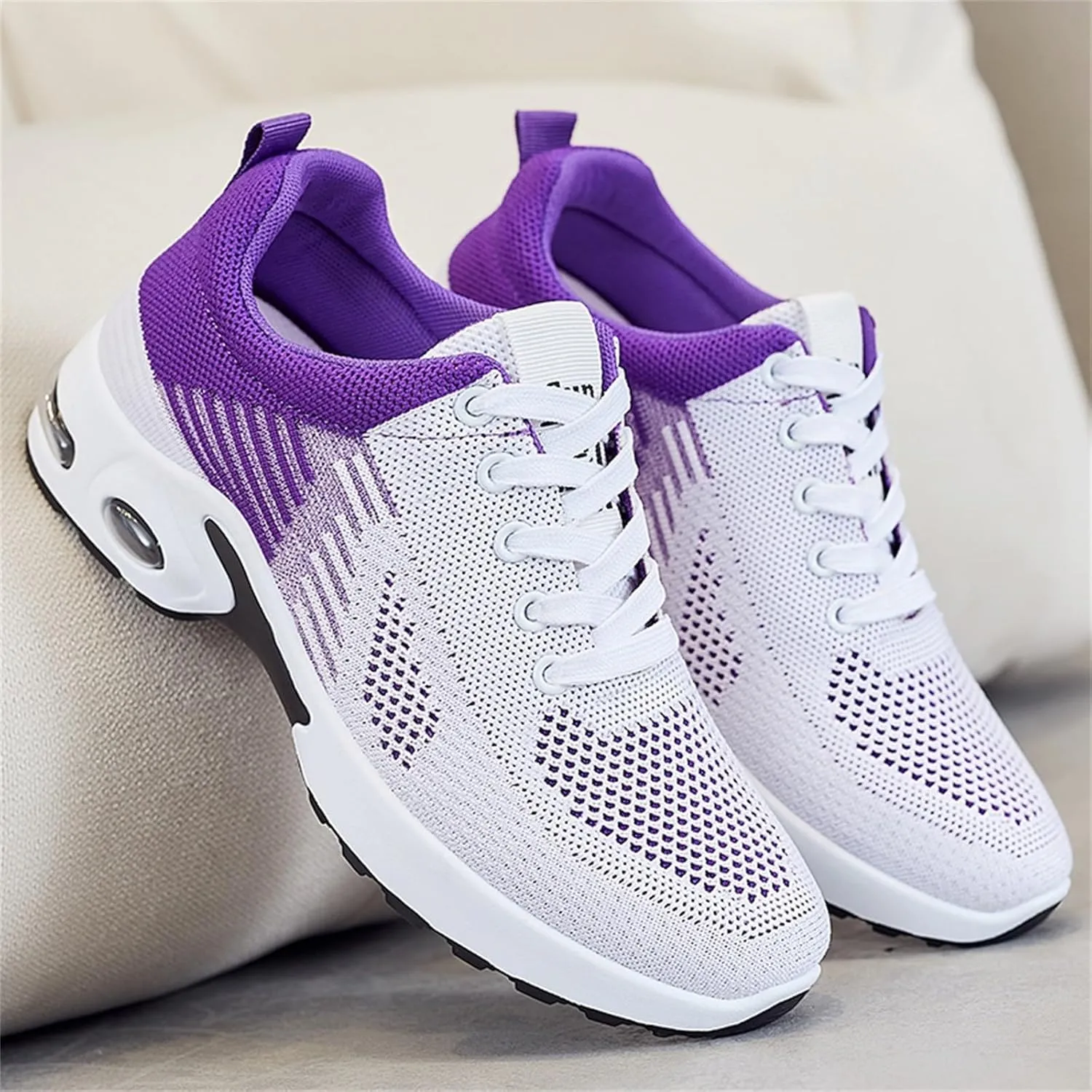 Womens Walking Sneakers Air Cushion Running Shoes Lightweight Quick-Dry Tennis Shoe Fashion Mesh Breathable Gym Sneaker Athletic Comfortable Casual Shoes Work Sneakers
