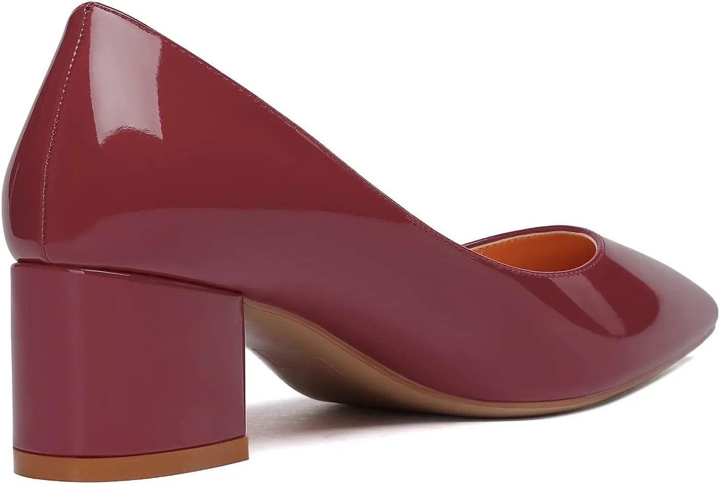 YODEKS Women's Closed-Pointed Toe Mid Block Heels Classic Pumps for Dating